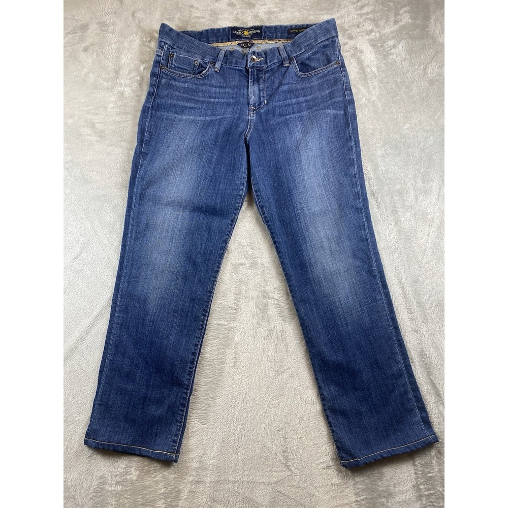 Lucky Brand Jeans Women Size 14/32 Blue Cotton Stretch Sweet Straight Fit‎